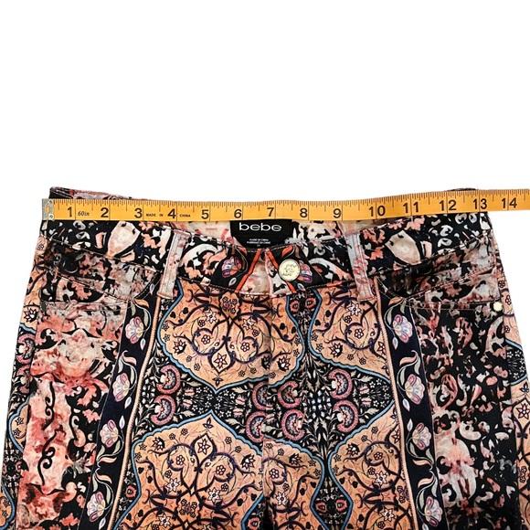 Bebe Folklore Print Skinny Jeans - Picture 9 of 14